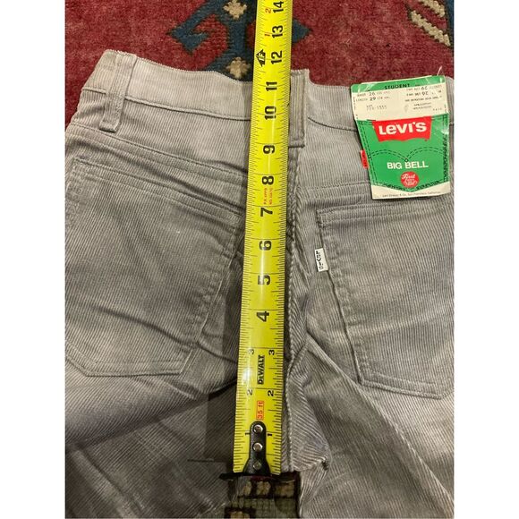 NWT NOS Levi’s Corduroy Big Bell Bottom Pants Jeans Gray 784-1555 26 X 29 80s - Picture 15 of 15